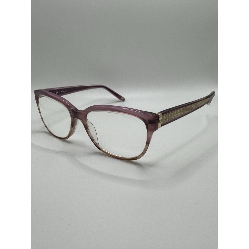 Escada VES 298 Eyeglasses Frames Purple Gold Italy Designer